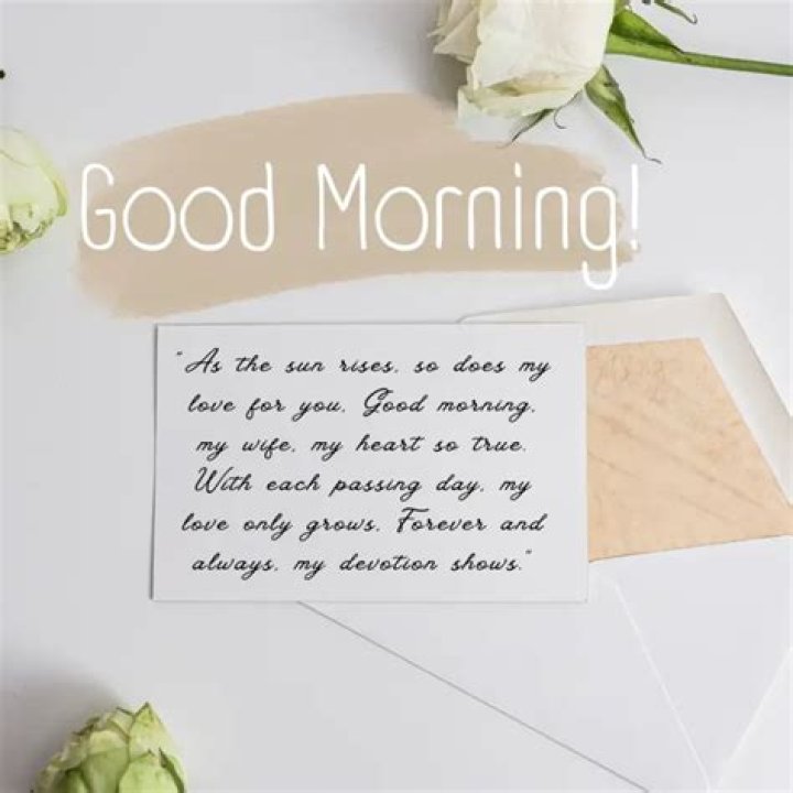 2023 Romantic Good Morning Letters to My Wife