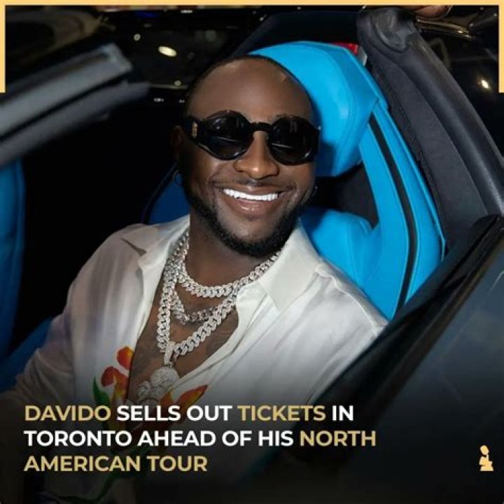 Davido Sells Out Tickets In Toronto Ahead Of His North American Tour