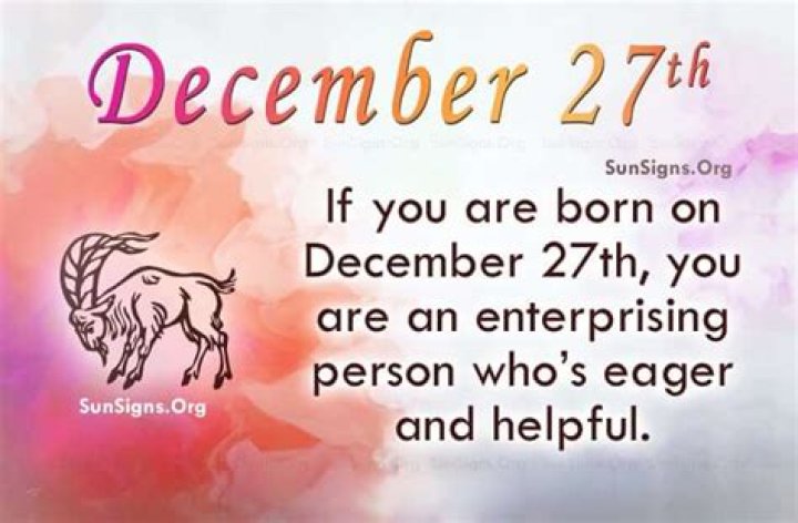 December 27 Famous Birthdays - All Famous Birthdays