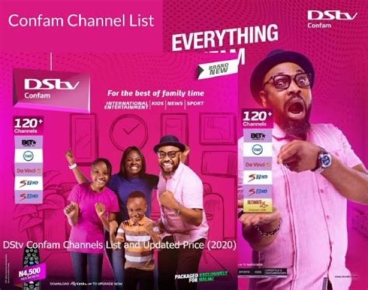 DStv Confam Channels List and Package Subscription Price