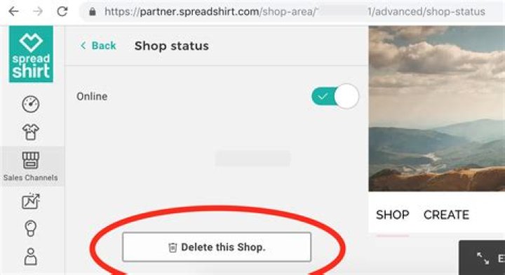 How to delete your Spreadshirt account