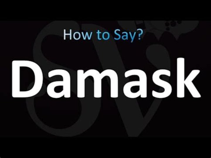 How to pronounce damask