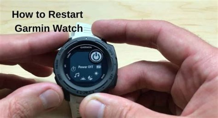 How to restart garmin watch