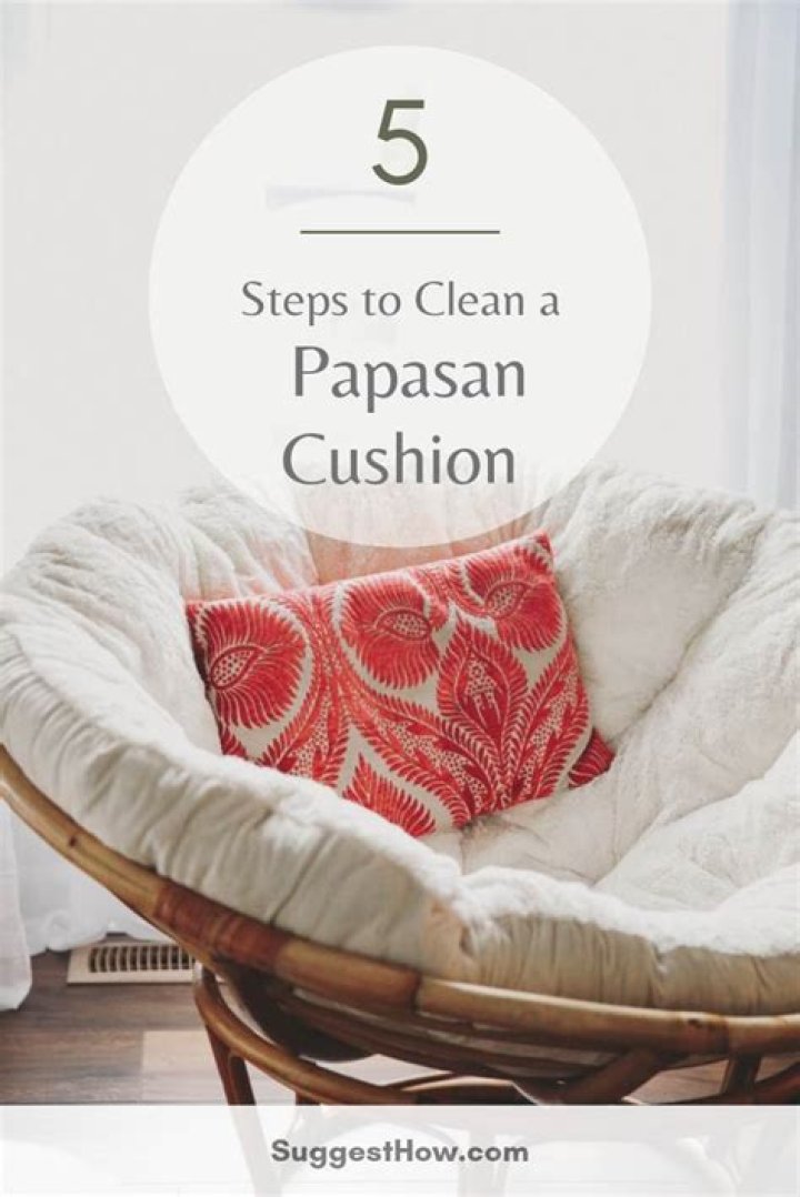 How to wash a papasan cushion