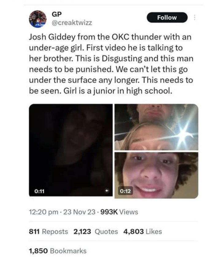 Is Josh Giddey Arrested: Why was Josh Giddey Arrested? 