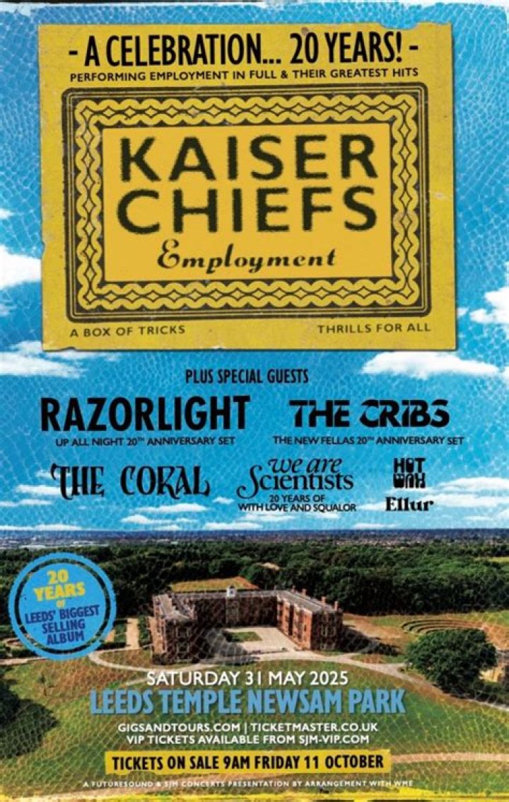 Kaiser Chiefs Announce Their 2016 Tour