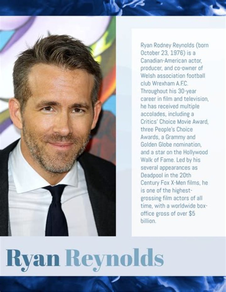 Ryan Reynolds Bio, Wiki, Age, Family, Height, Children, and Net Worth