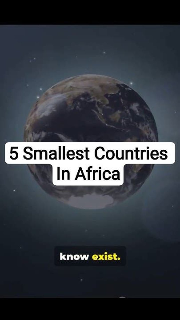 The 5 Smallest Countries in Africa